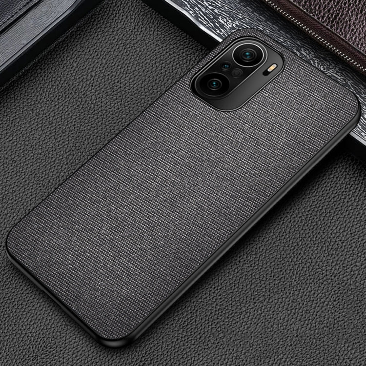 For Xiaomi Redmi K40 / K40 Pro / K40 Pro+ Shockproof Cloth Texture PC+ TPU Protective Case