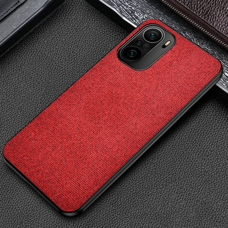 For Xiaomi Redmi K40 / K40 Pro / K40 Pro+ Shockproof Cloth Texture PC+ TPU Protective Case