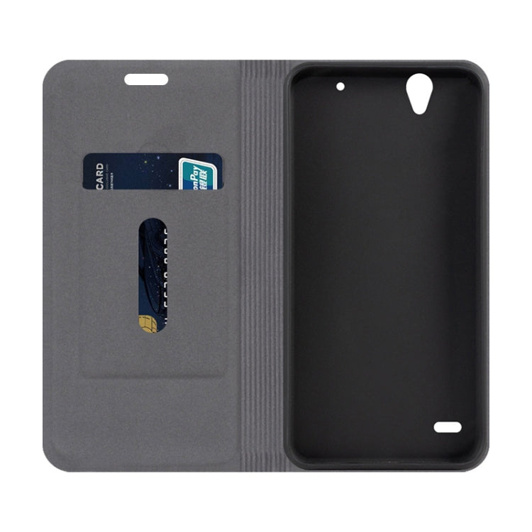For Sony Xperia C4 Canvas Three-color Stitching Business Horizontal Flip Leather Case with Holder & Card Slot