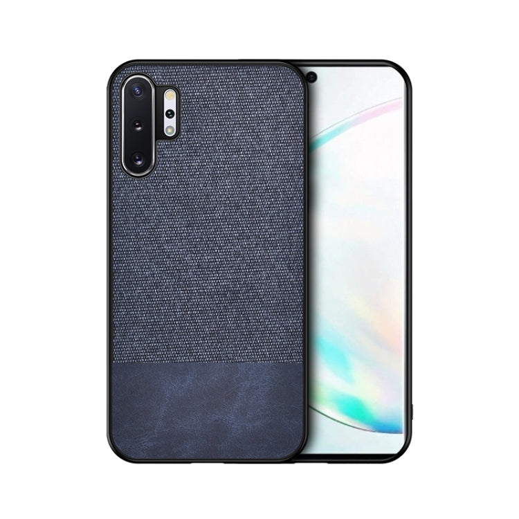 For Samsung Galaxy A32 5G Shockproof Splicing PU + Cloth Texture PC + TPU Protective Case