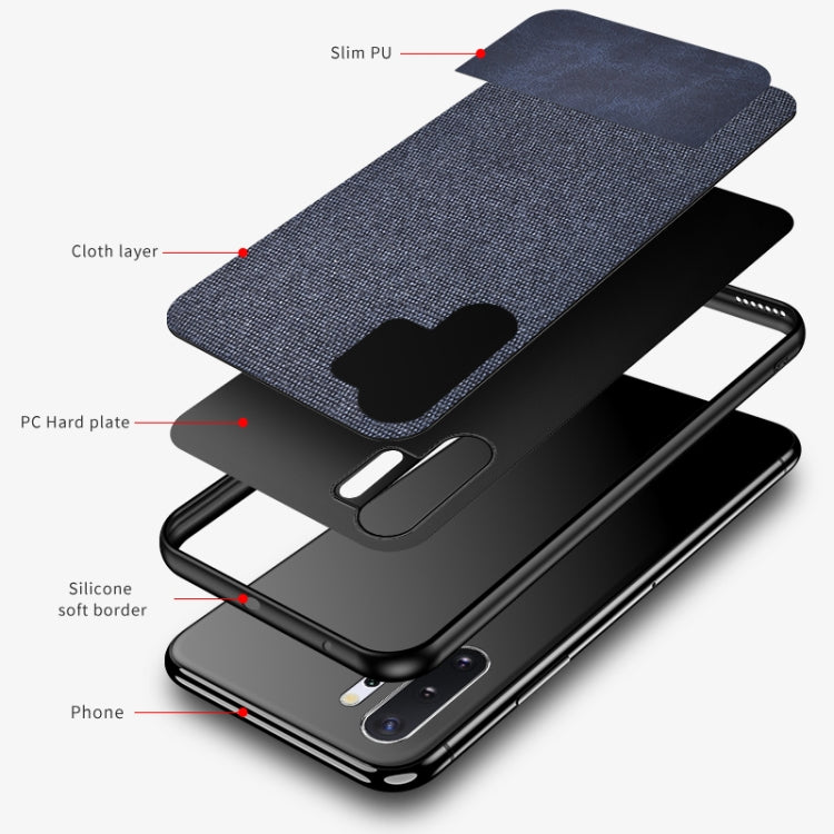 For Samsung Galaxy A32 5G Shockproof Splicing PU + Cloth Texture PC + TPU Protective Case