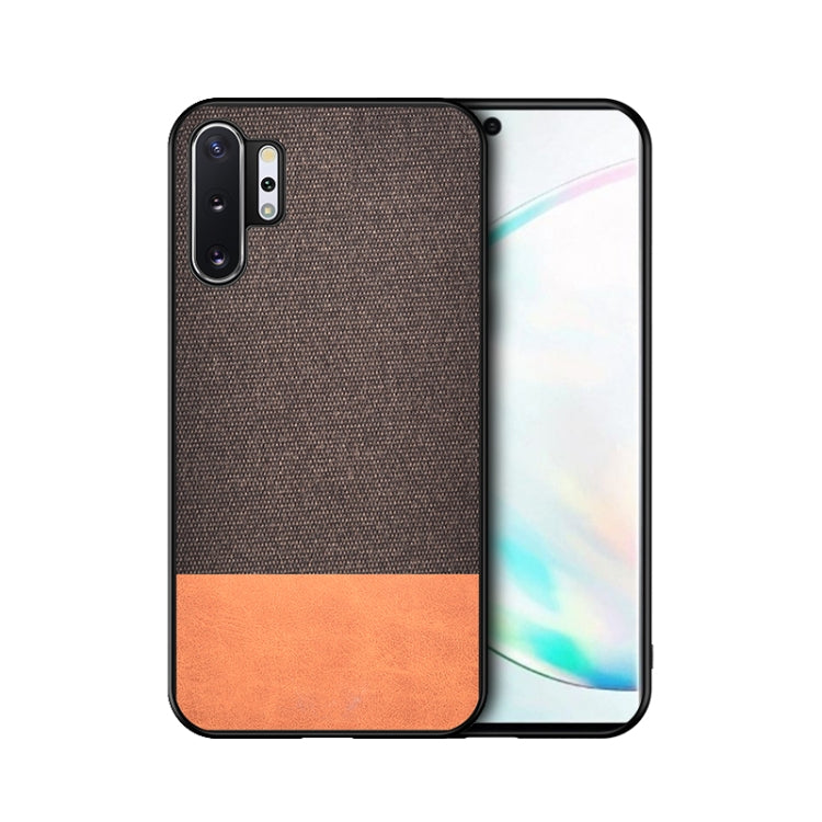 For Samsung Galaxy A32 5G Shockproof Splicing PU + Cloth Texture PC + TPU Protective Case