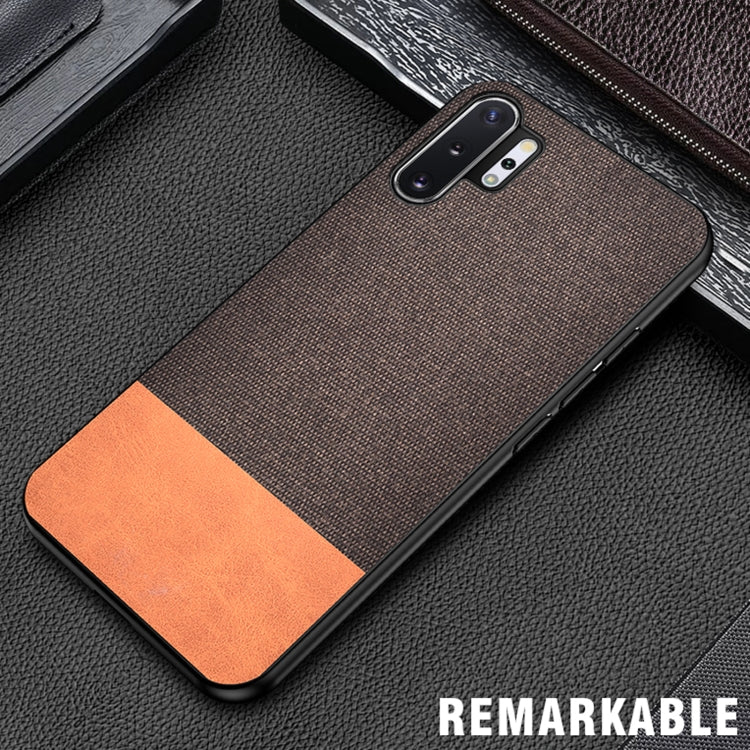 For Samsung Galaxy A32 5G Shockproof Splicing PU + Cloth Texture PC + TPU Protective Case