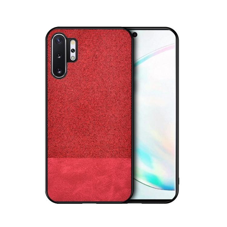 For Samsung Galaxy A32 5G Shockproof Splicing PU + Cloth Texture PC + TPU Protective Case