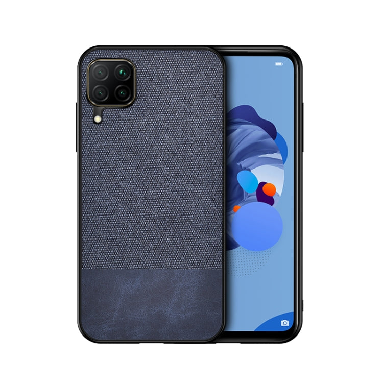 For Samsung Galaxy A42 5G Shockproof Splicing PU + Cloth Texture PC + TPU Protective Case