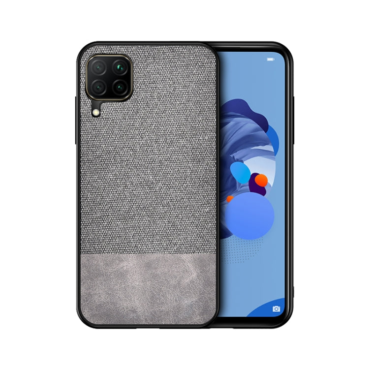 For Samsung Galaxy A42 5G Shockproof Splicing PU + Cloth Texture PC + TPU Protective Case