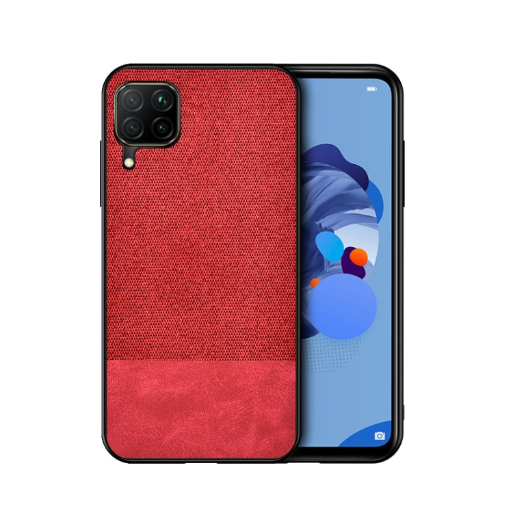 For Samsung Galaxy A42 5G Shockproof Splicing PU + Cloth Texture PC + TPU Protective Case