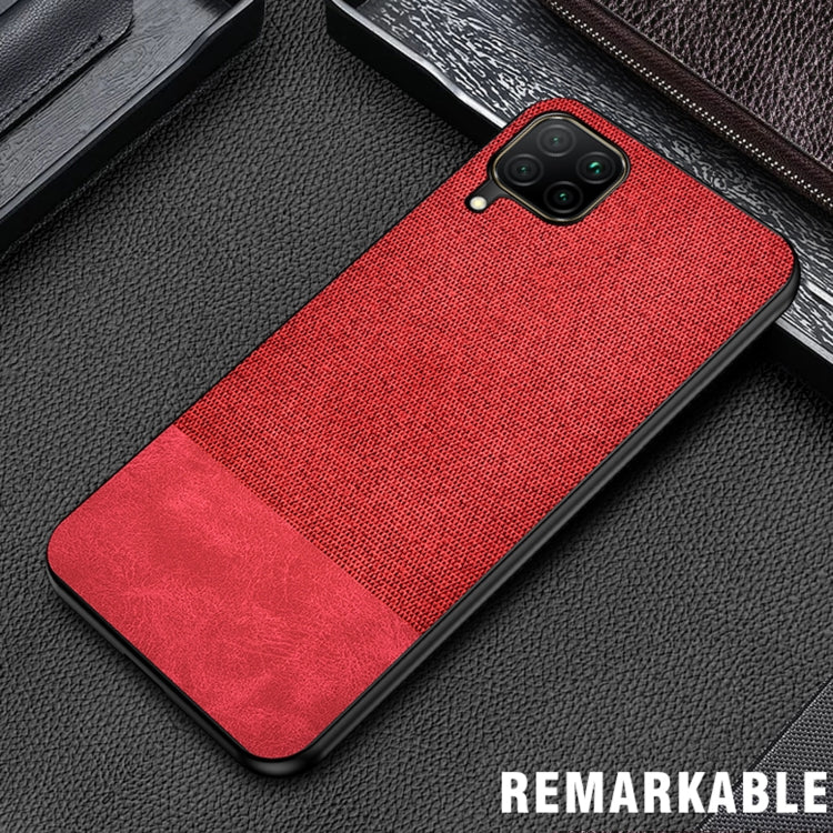 For Samsung Galaxy A42 5G Shockproof Splicing PU + Cloth Texture PC + TPU Protective Case
