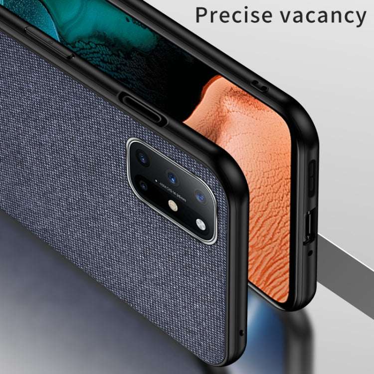 For Samsung Galaxy A52 5G / 4G Shockproof Splicing PU + Cloth Texture PC + TPU Protective Case