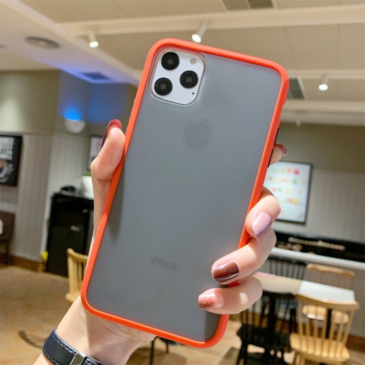 For iPhone 11 Pro Shockproof Solid Color Border Protective Case