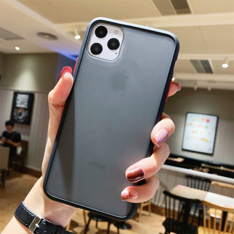 For iPhone 11 Shockproof Solid Color Border Protective Case