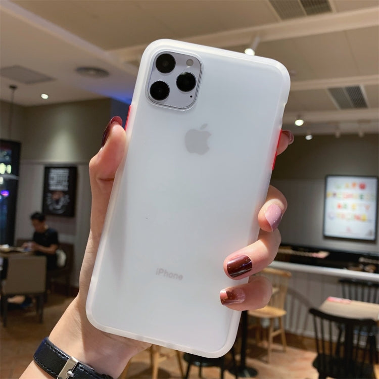 For iPhone 11 Shockproof Solid Color Border Protective Case
