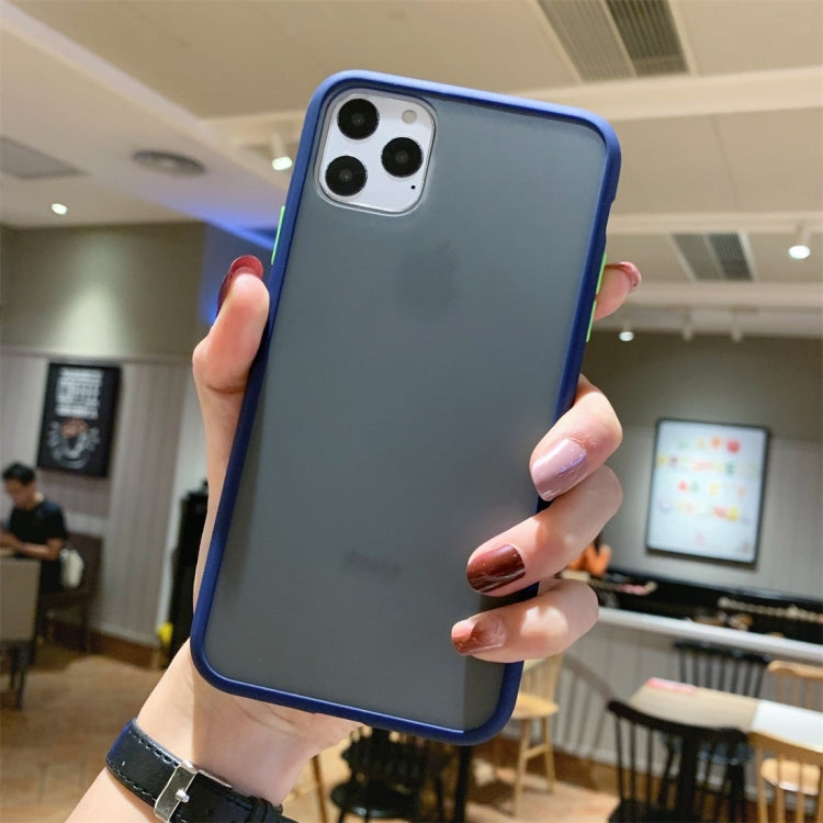 For iPhone 11 Shockproof Solid Color Border Protective Case