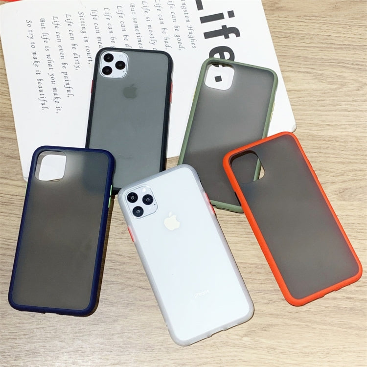 For iPhone 11 Shockproof Solid Color Border Protective Case