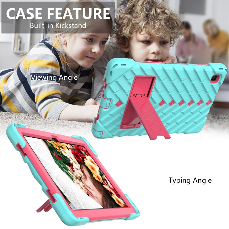 Shockproof Rhombus Robot PC + Silicone Protective Case with Holder & Shoulder Strap For Samsung Galaxy Tab A7 10.4 (2020)