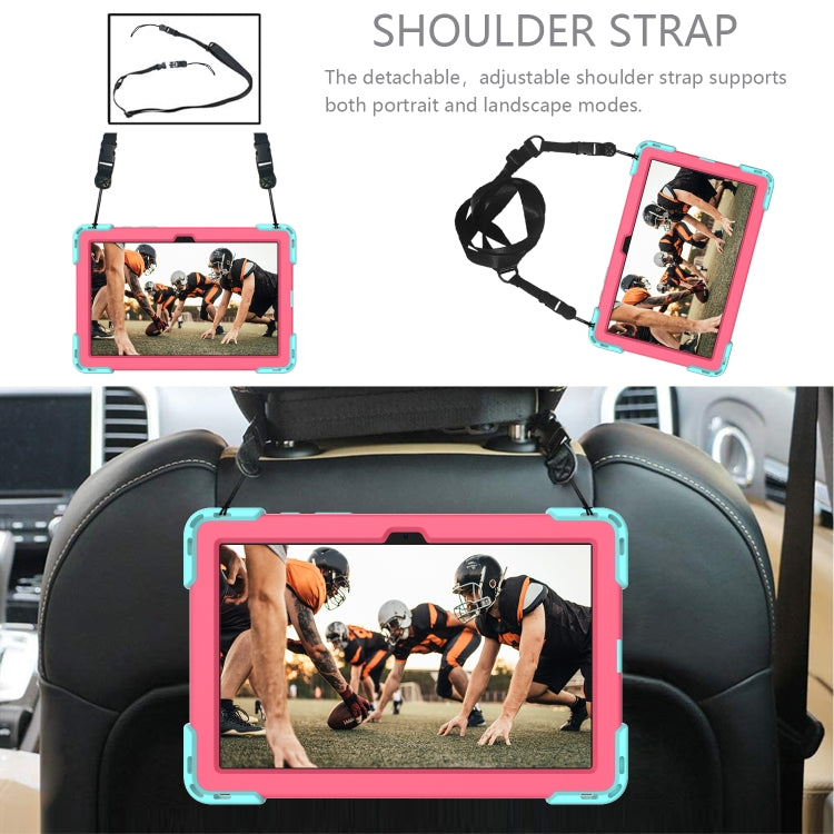 Shockproof Rhombus Robot PC + Silicone Protective Case with Holder & Shoulder Strap For Samsung Galaxy Tab A7 10.4 (2020)