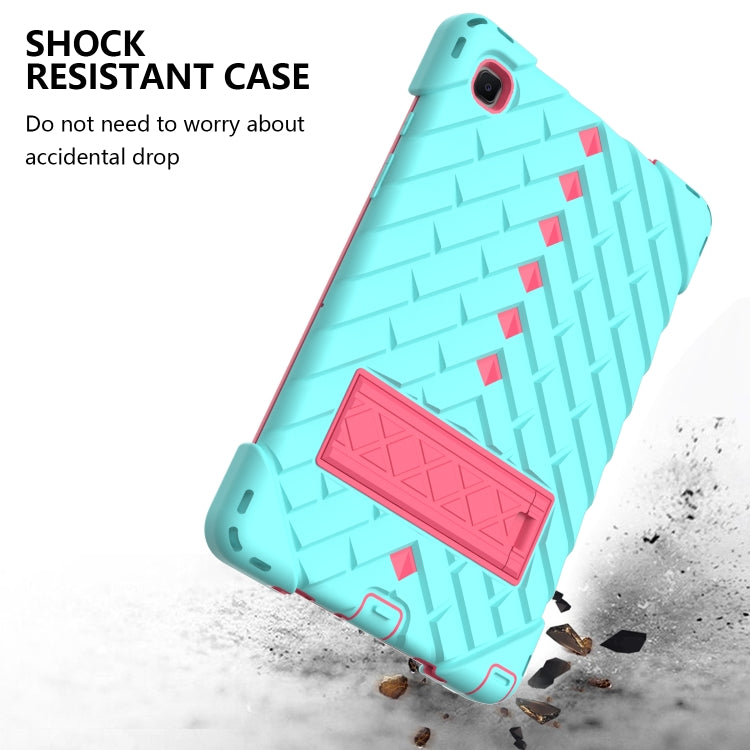 Shockproof Rhombus Robot PC + Silicone Protective Case with Holder & Shoulder Strap For Samsung Galaxy Tab A7 10.4 (2020)
