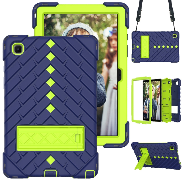Shockproof Rhombus Robot PC + Silicone Protective Case with Holder & Shoulder Strap For Samsung Galaxy Tab A7 10.4 (2020)