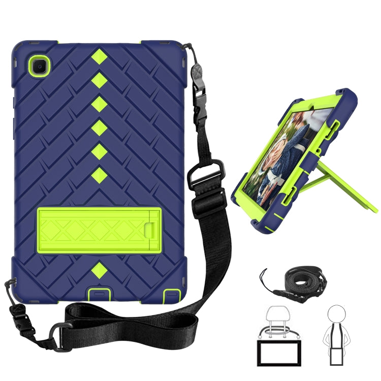 Shockproof Rhombus Robot PC + Silicone Protective Case with Holder & Shoulder Strap For Samsung Galaxy Tab A7 10.4 (2020)