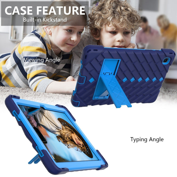 Shockproof Rhombus Robot PC + Silicone Protective Case with Holder & Shoulder Strap For Samsung Galaxy Tab A7 10.4 (2020)