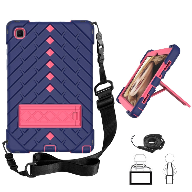 Shockproof Rhombus Robot PC + Silicone Protective Case with Holder & Shoulder Strap For Samsung Galaxy Tab A7 10.4 (2020)
