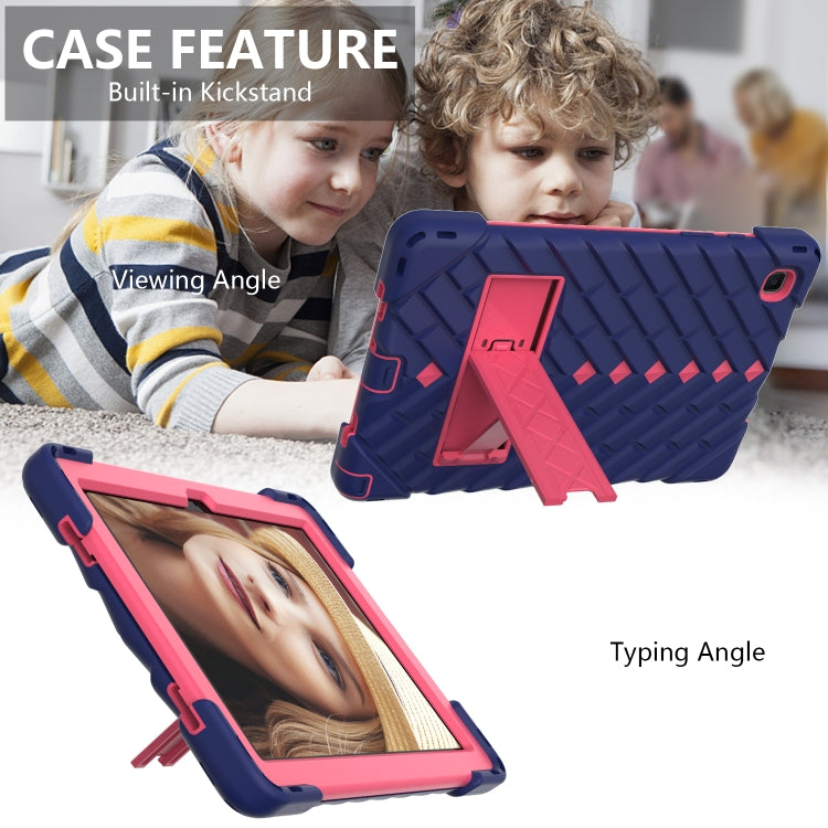 Shockproof Rhombus Robot PC + Silicone Protective Case with Holder & Shoulder Strap For Samsung Galaxy Tab A7 10.4 (2020)