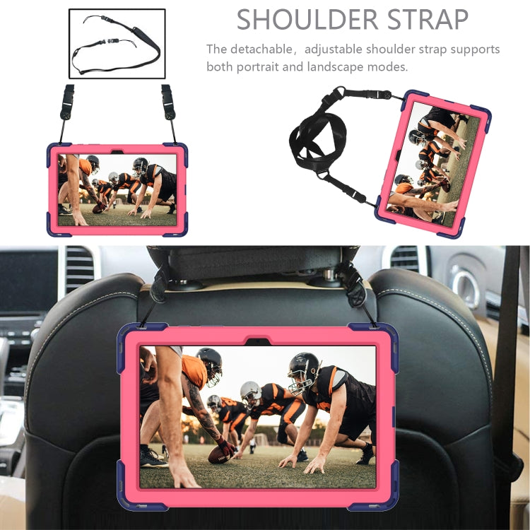 Shockproof Rhombus Robot PC + Silicone Protective Case with Holder & Shoulder Strap For Samsung Galaxy Tab A7 10.4 (2020)