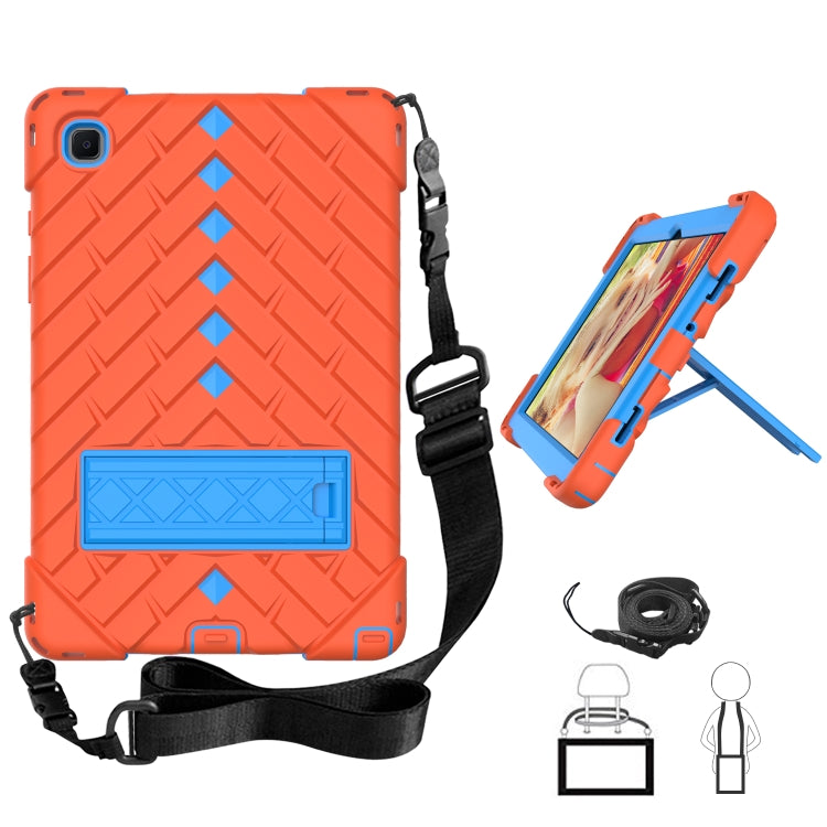 Shockproof Rhombus Robot PC + Silicone Protective Case with Holder & Shoulder Strap For Samsung Galaxy Tab A7 10.4 (2020)