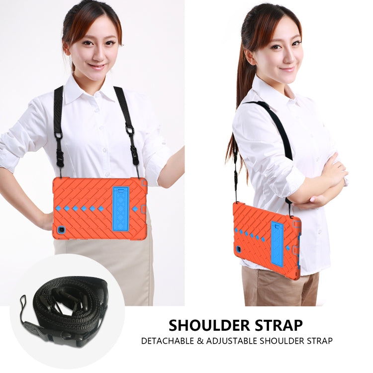 Shockproof Rhombus Robot PC + Silicone Protective Case with Holder & Shoulder Strap For Samsung Galaxy Tab A7 10.4 (2020)