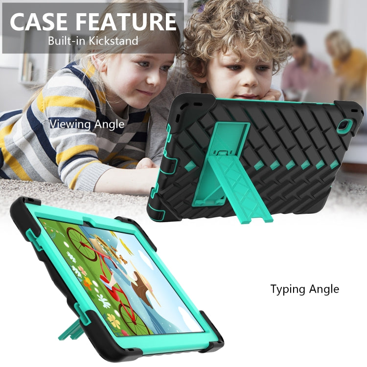 Shockproof Rhombus Robot PC + Silicone Protective Case with Holder & Shoulder Strap For Samsung Galaxy Tab A7 10.4 (2020)