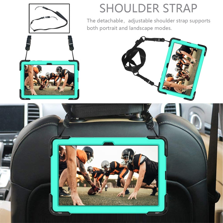 Shockproof Rhombus Robot PC + Silicone Protective Case with Holder & Shoulder Strap For Samsung Galaxy Tab A7 10.4 (2020)