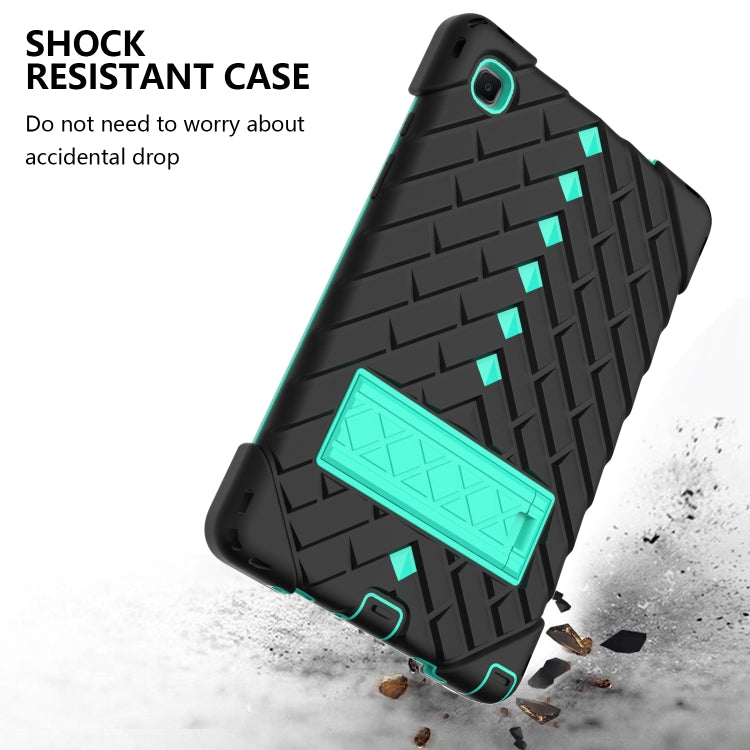 Shockproof Rhombus Robot PC + Silicone Protective Case with Holder & Shoulder Strap For Samsung Galaxy Tab A7 10.4 (2020)