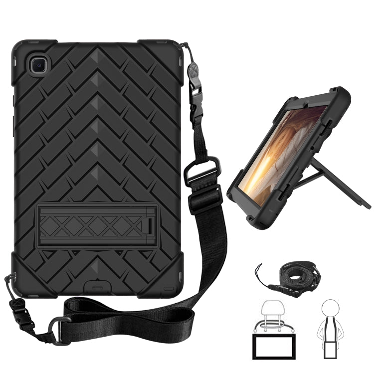 Shockproof Rhombus Robot PC + Silicone Protective Case with Holder & Shoulder Strap For Samsung Galaxy Tab A7 10.4 (2020)