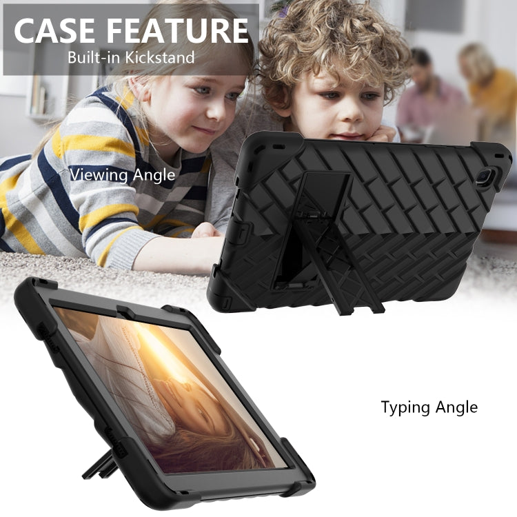 Shockproof Rhombus Robot PC + Silicone Protective Case with Holder & Shoulder Strap For Samsung Galaxy Tab A7 10.4 (2020)