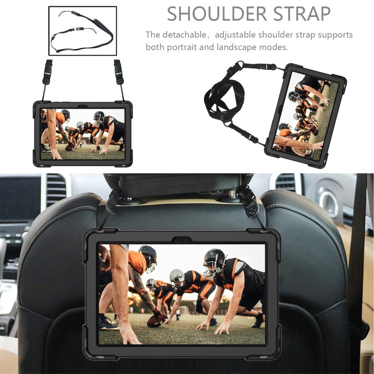 Shockproof Rhombus Robot PC + Silicone Protective Case with Holder & Shoulder Strap For Samsung Galaxy Tab A7 10.4 (2020)