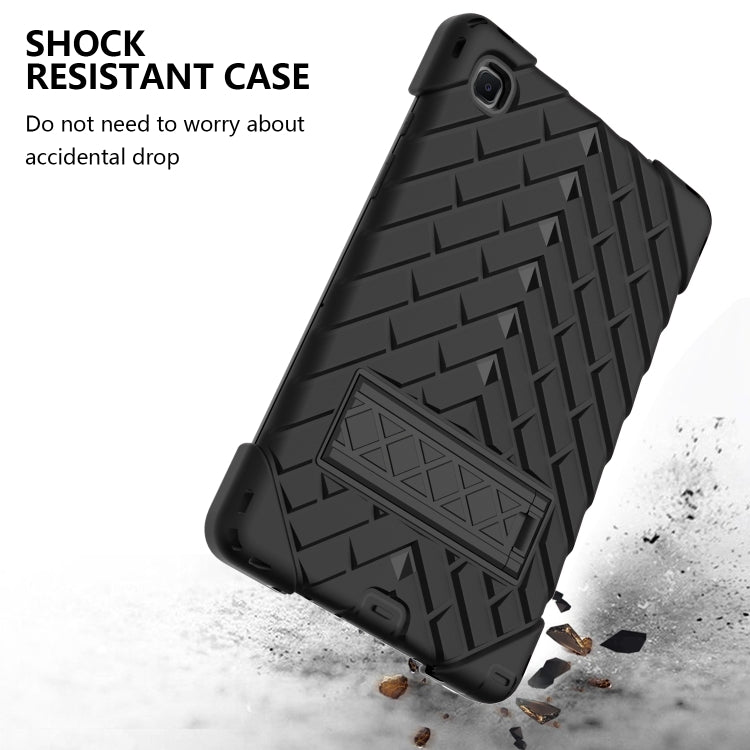 Shockproof Rhombus Robot PC + Silicone Protective Case with Holder & Shoulder Strap For Samsung Galaxy Tab A7 10.4 (2020)