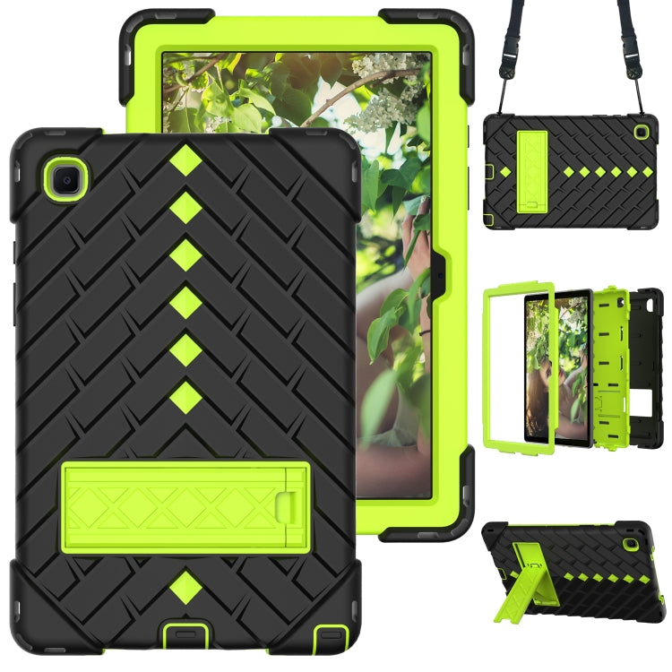 Shockproof Rhombus Robot PC + Silicone Protective Case with Holder & Shoulder Strap For Samsung Galaxy Tab A7 10.4 (2020)