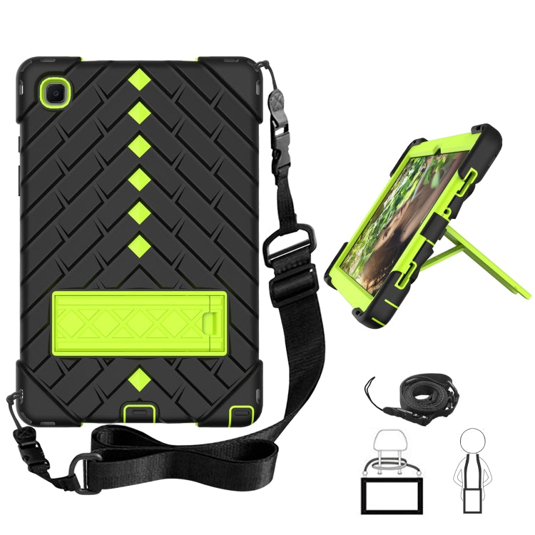 Shockproof Rhombus Robot PC + Silicone Protective Case with Holder & Shoulder Strap For Samsung Galaxy Tab A7 10.4 (2020)