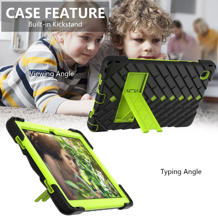 Shockproof Rhombus Robot PC + Silicone Protective Case with Holder & Shoulder Strap For Samsung Galaxy Tab A7 10.4 (2020)