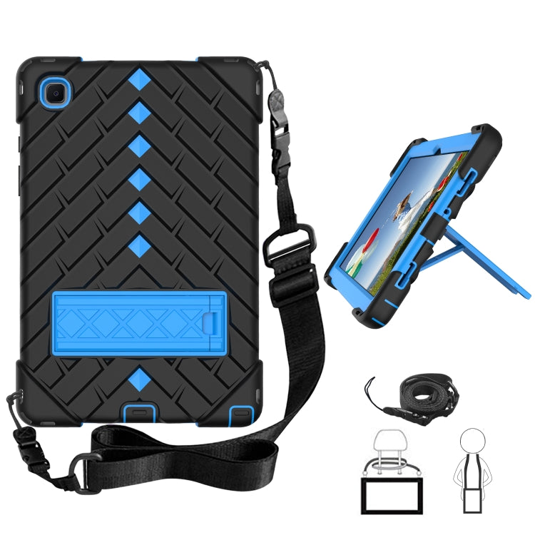 Shockproof Rhombus Robot PC + Silicone Protective Case with Holder & Shoulder Strap For Samsung Galaxy Tab A7 10.4 (2020)