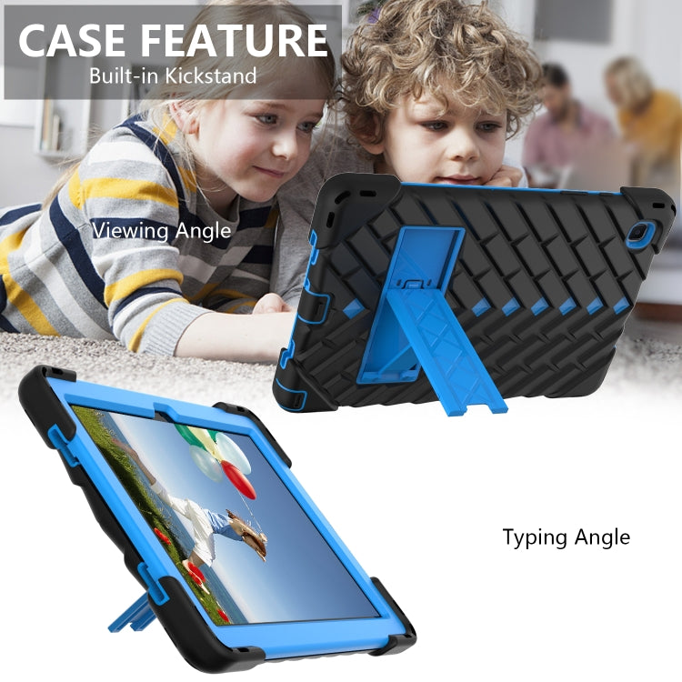Shockproof Rhombus Robot PC + Silicone Protective Case with Holder & Shoulder Strap For Samsung Galaxy Tab A7 10.4 (2020)