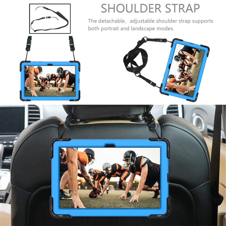 Shockproof Rhombus Robot PC + Silicone Protective Case with Holder & Shoulder Strap For Samsung Galaxy Tab A7 10.4 (2020)