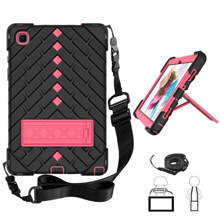 Shockproof Rhombus Robot PC + Silicone Protective Case with Holder & Shoulder Strap For Samsung Galaxy Tab A7 10.4 (2020)