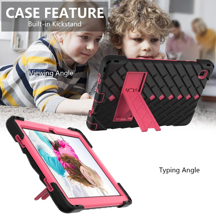 Shockproof Rhombus Robot PC + Silicone Protective Case with Holder & Shoulder Strap For Samsung Galaxy Tab A7 10.4 (2020)