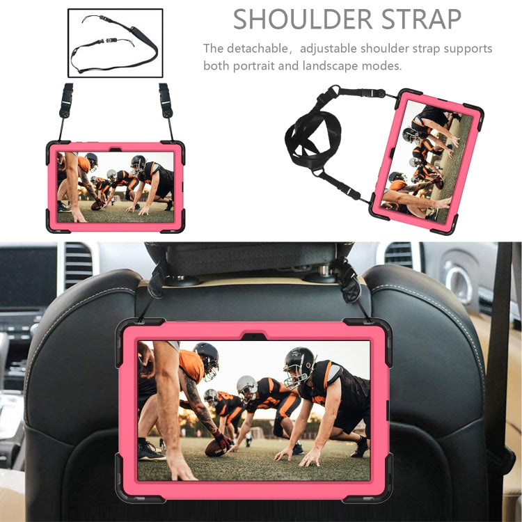 Shockproof Rhombus Robot PC + Silicone Protective Case with Holder & Shoulder Strap For Samsung Galaxy Tab A7 10.4 (2020)
