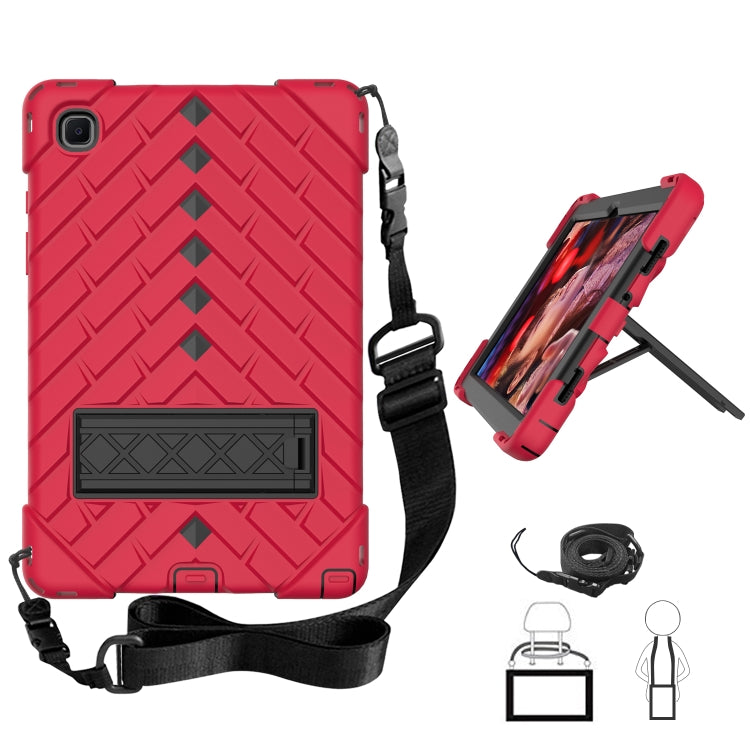 Shockproof Rhombus Robot PC + Silicone Protective Case with Holder & Shoulder Strap For Samsung Galaxy Tab A7 10.4 (2020)