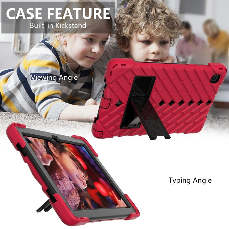 Shockproof Rhombus Robot PC + Silicone Protective Case with Holder & Shoulder Strap For Samsung Galaxy Tab A7 10.4 (2020)