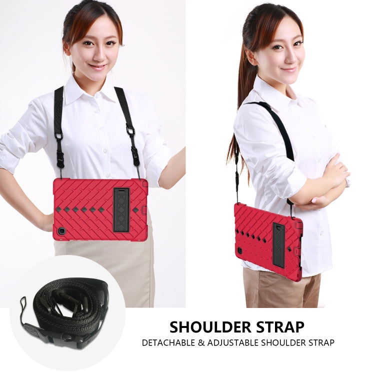 Shockproof Rhombus Robot PC + Silicone Protective Case with Holder & Shoulder Strap For Samsung Galaxy Tab A7 10.4 (2020)