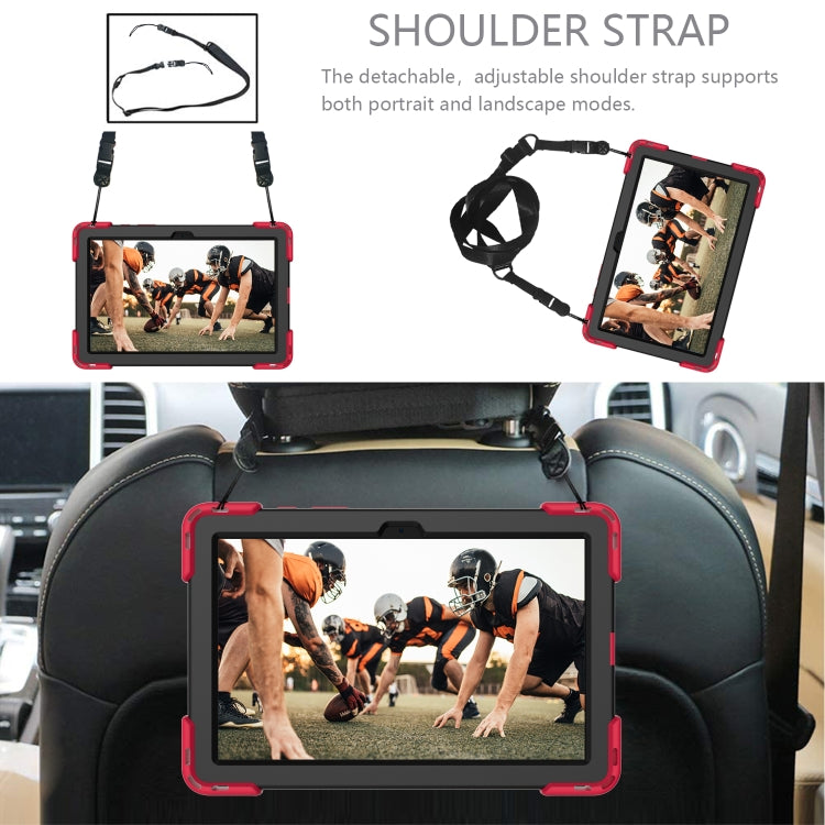 Shockproof Rhombus Robot PC + Silicone Protective Case with Holder & Shoulder Strap For Samsung Galaxy Tab A7 10.4 (2020)