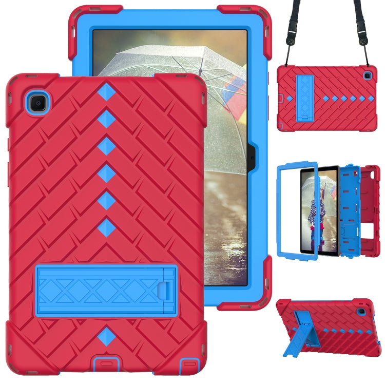 Shockproof Rhombus Robot PC + Silicone Protective Case with Holder & Shoulder Strap For Samsung Galaxy Tab A7 10.4 (2020)
